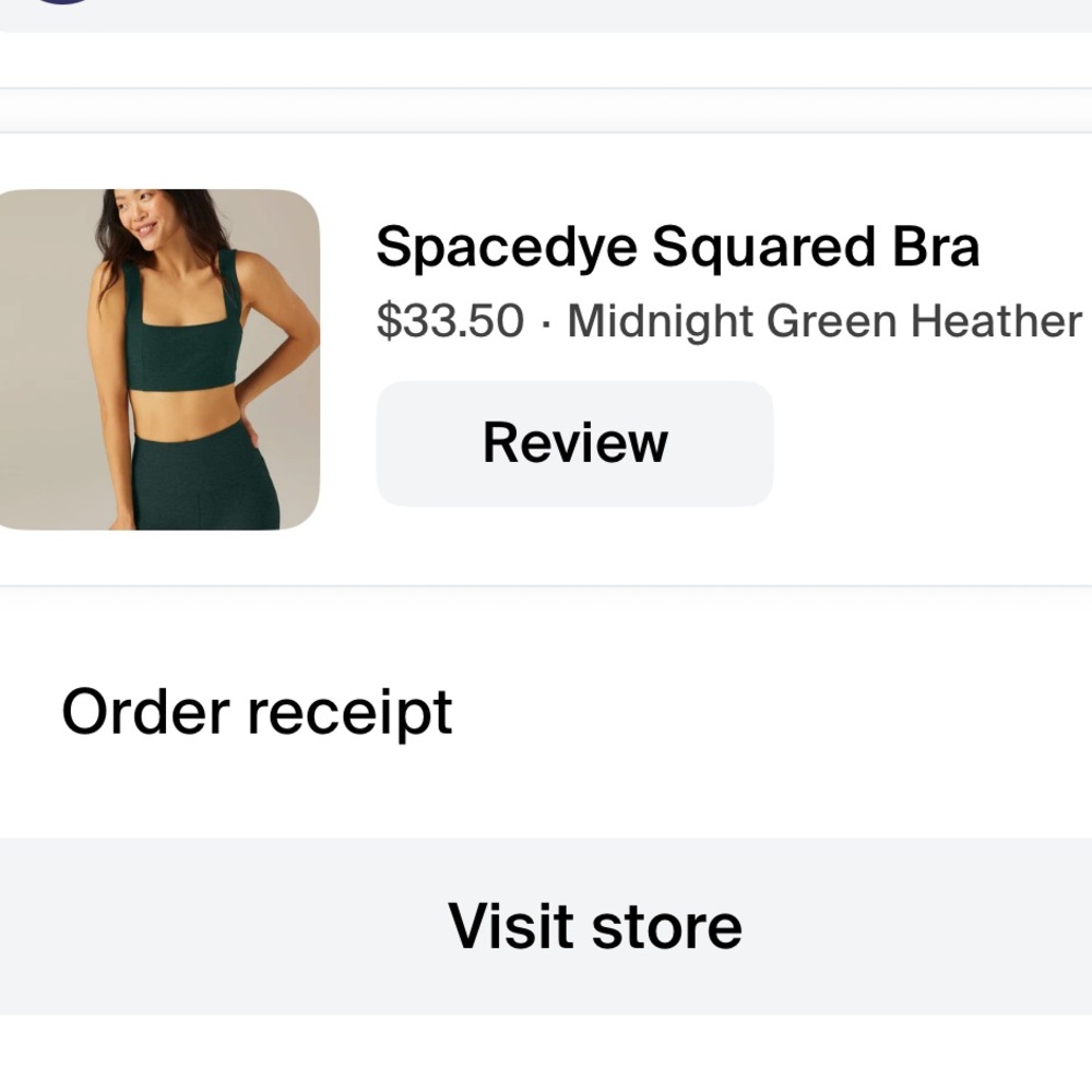Beyond Yoga Spacedye Bra and Leggings in Midnight Green Heather